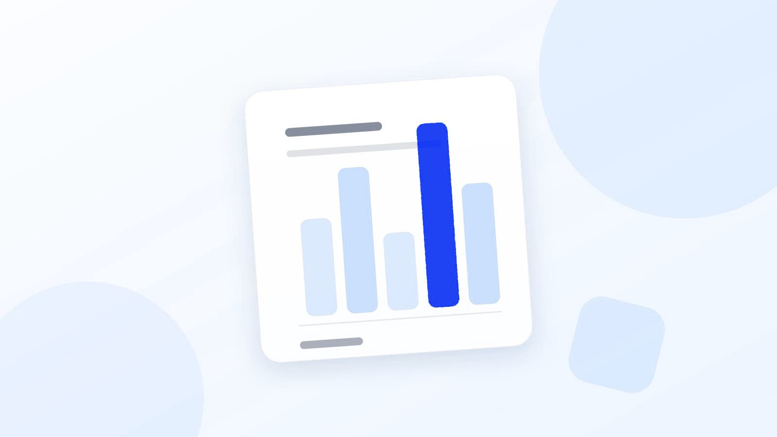 Sütun grafik biçiminde düzenlenmiş sade bir rapor çizimi